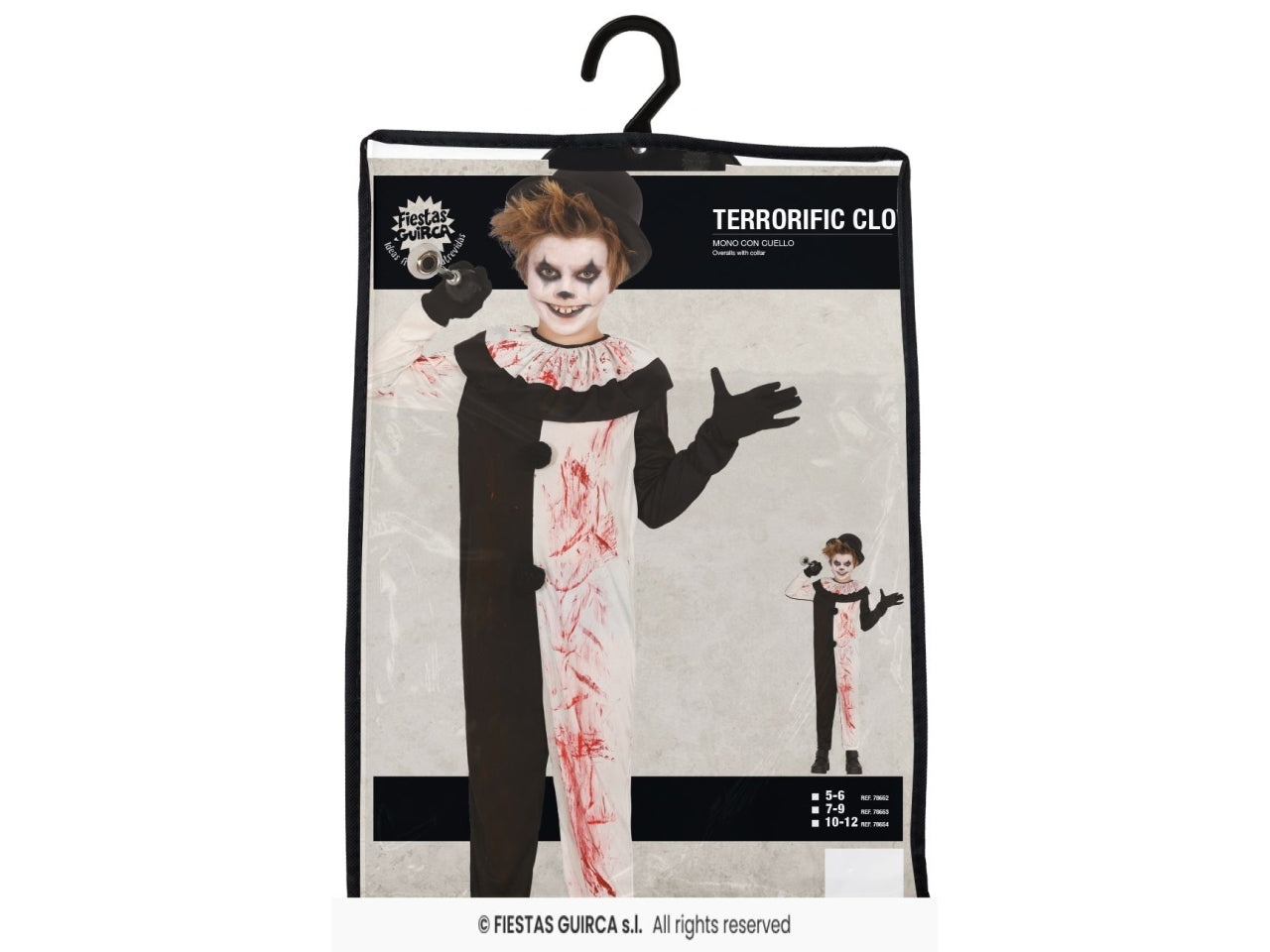 Costume clown terrorific 5/6 anni