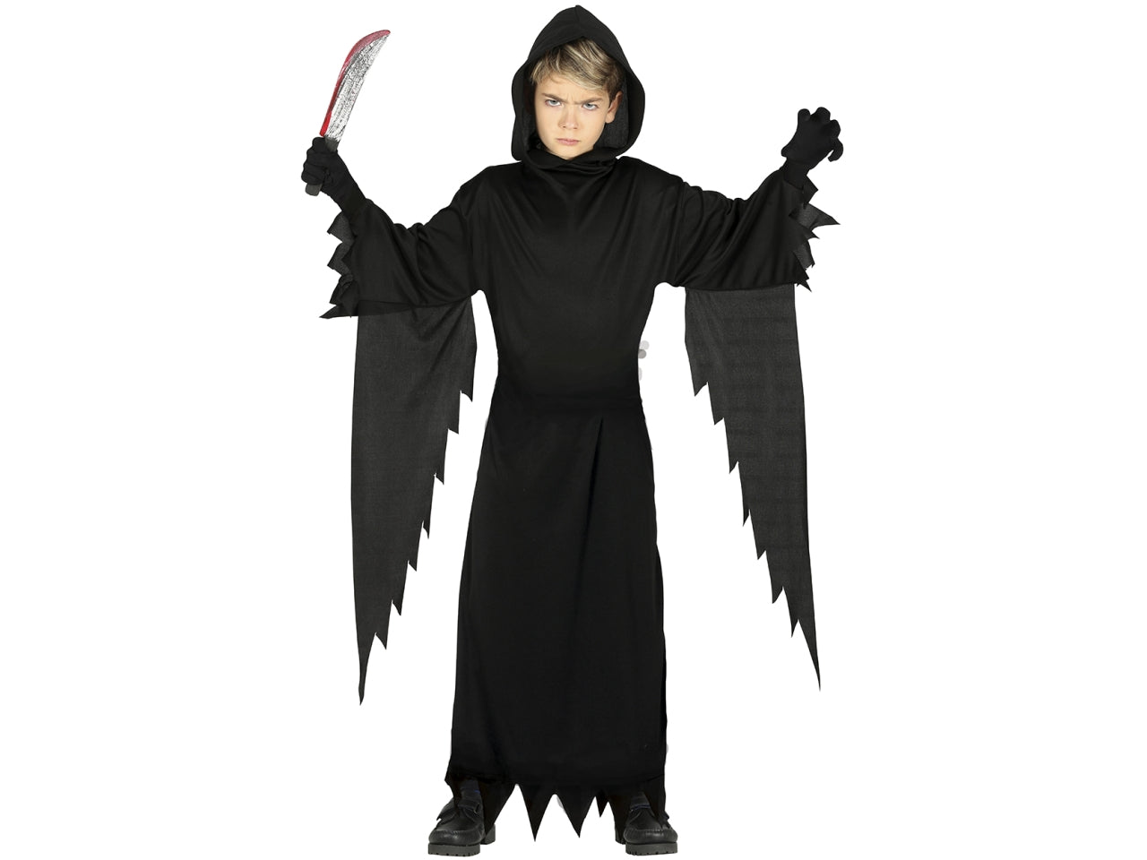 Costume assassino nero 5/6 anni