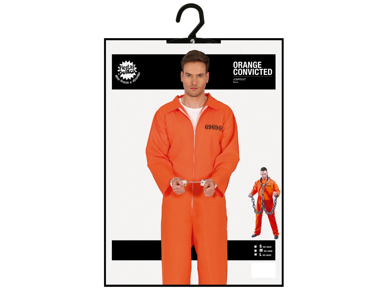 Costume condannato adulto taglia  S 46/48