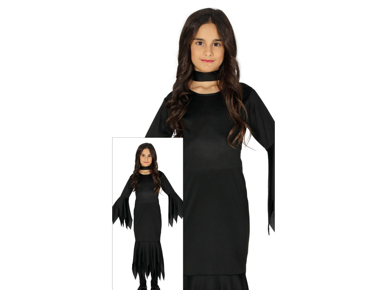 Costume lady mostro nero 7/9 anni