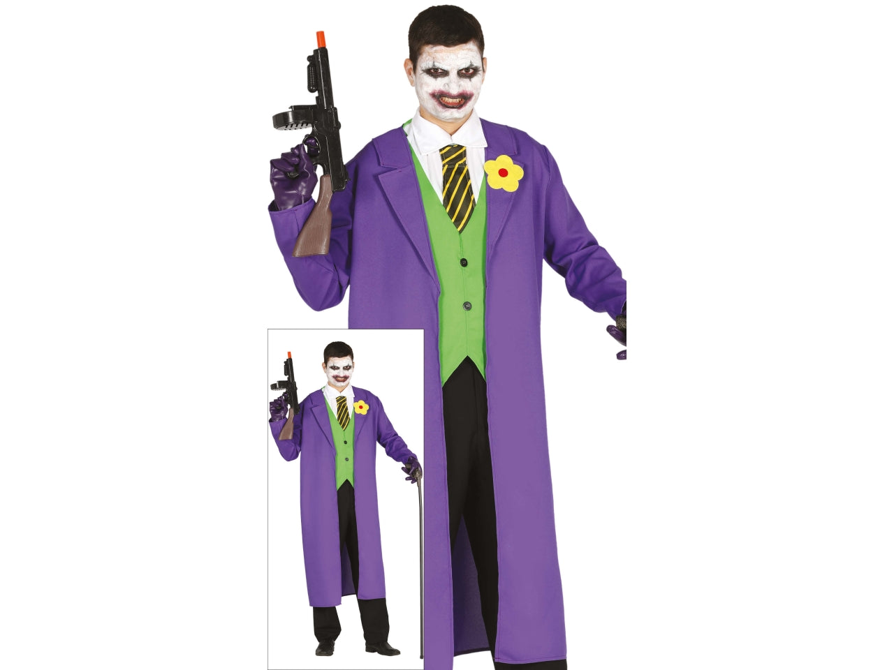 Costume buffone assassino adulto taglia M