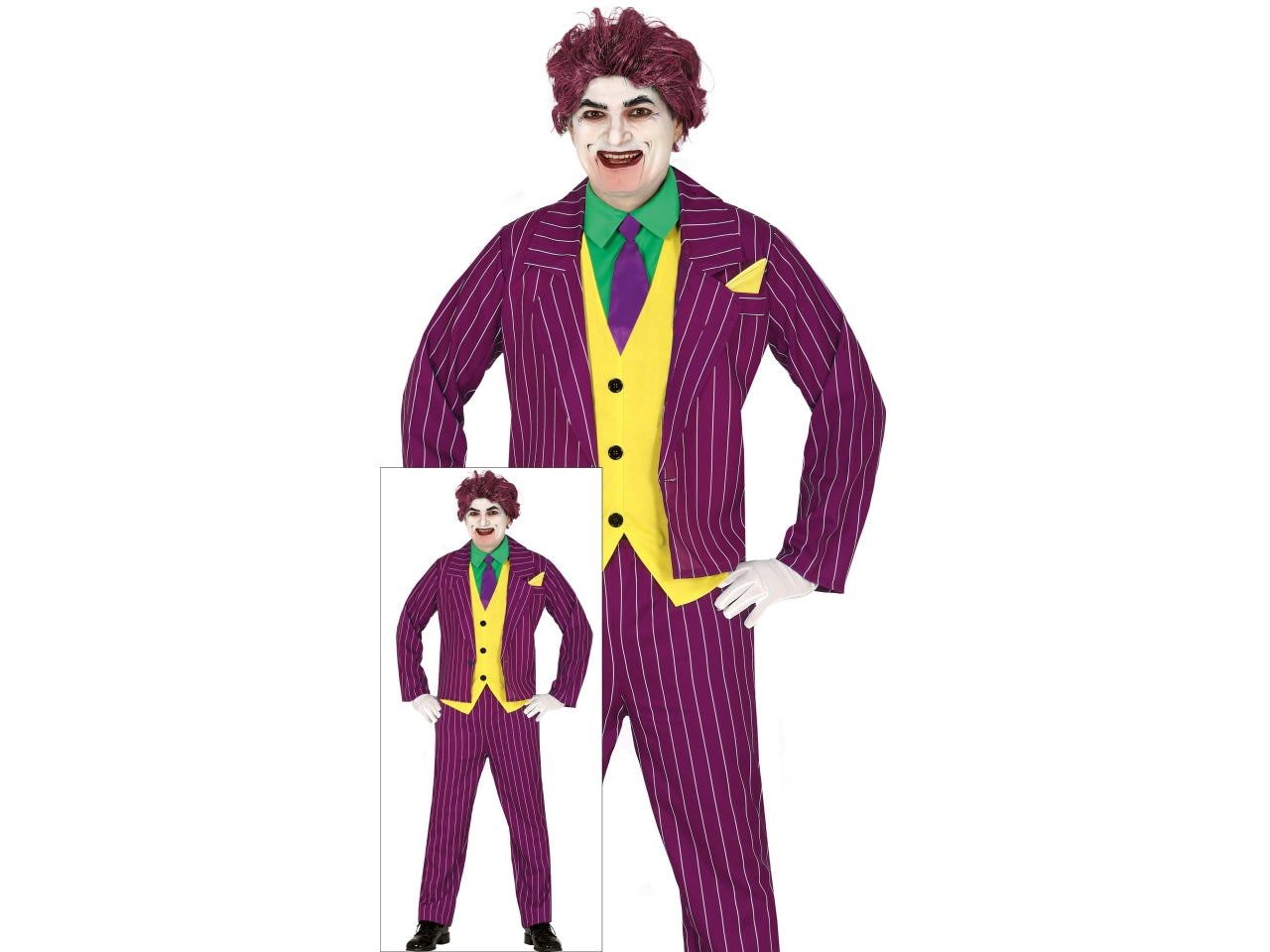 Costume crazy villain adulto taglia XL54/56