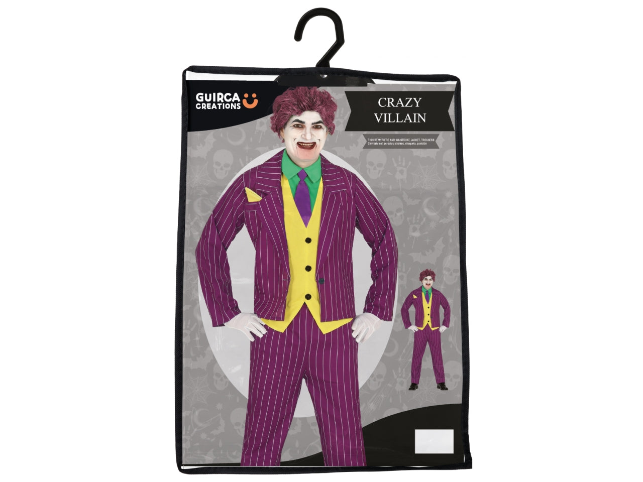Costume crazy villain adulto taglia XL54/56