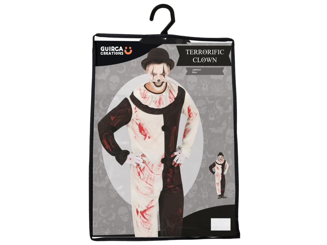 Costume clown terrificante adulto taglia M 48/50