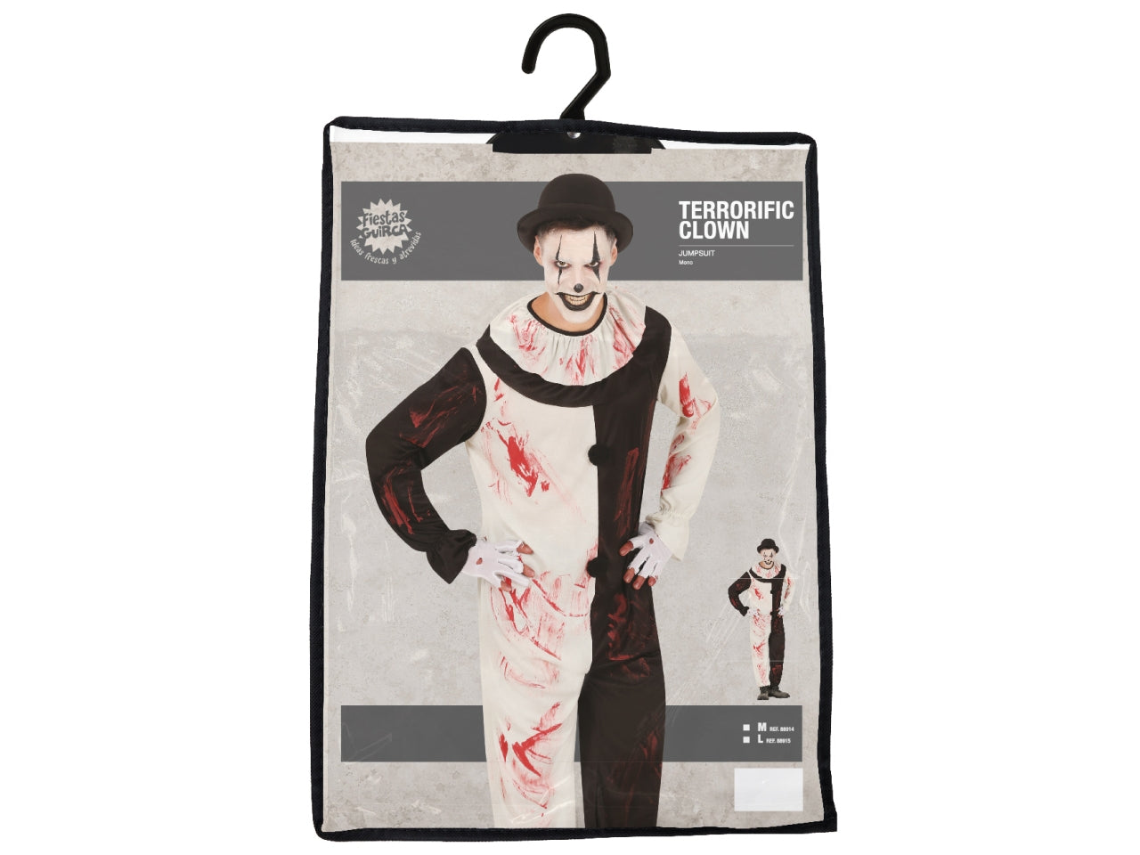 Costume clown terrificante adulto taglia L 52/54