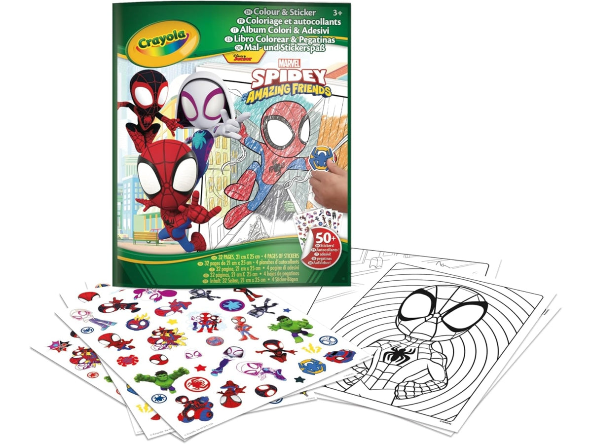 Album adesivi coloring marvel spidey