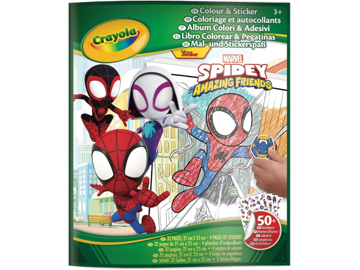 Album adesivi coloring marvel spidey