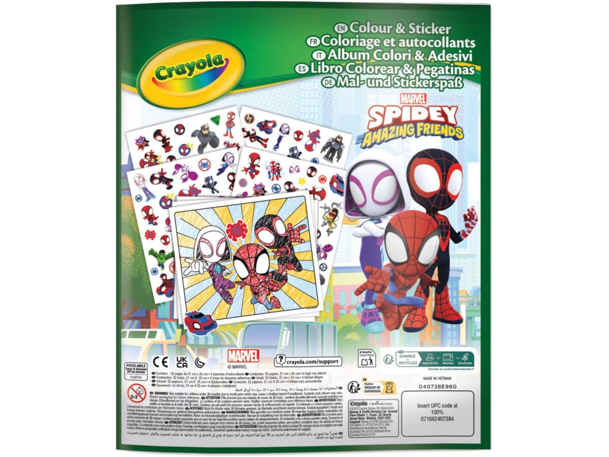 Album adesivi coloring marvel spidey