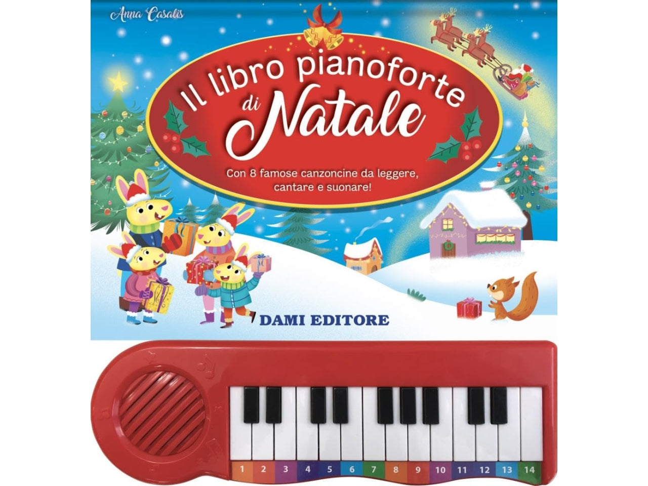Libro pianoforte di natale
