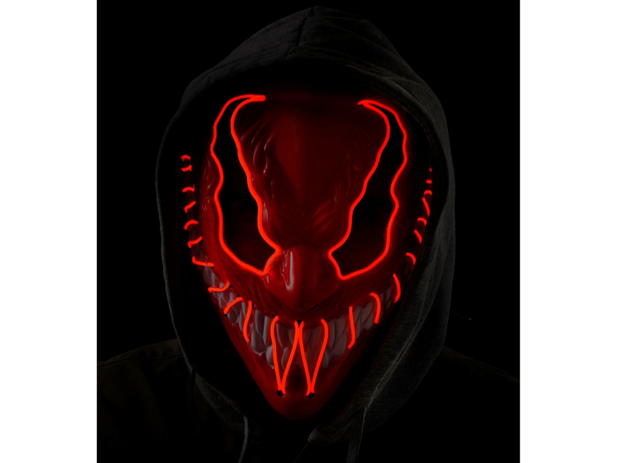 Maschera mostro con led rosso