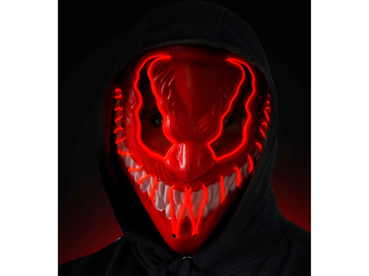 Maschera mostro con led rosso
