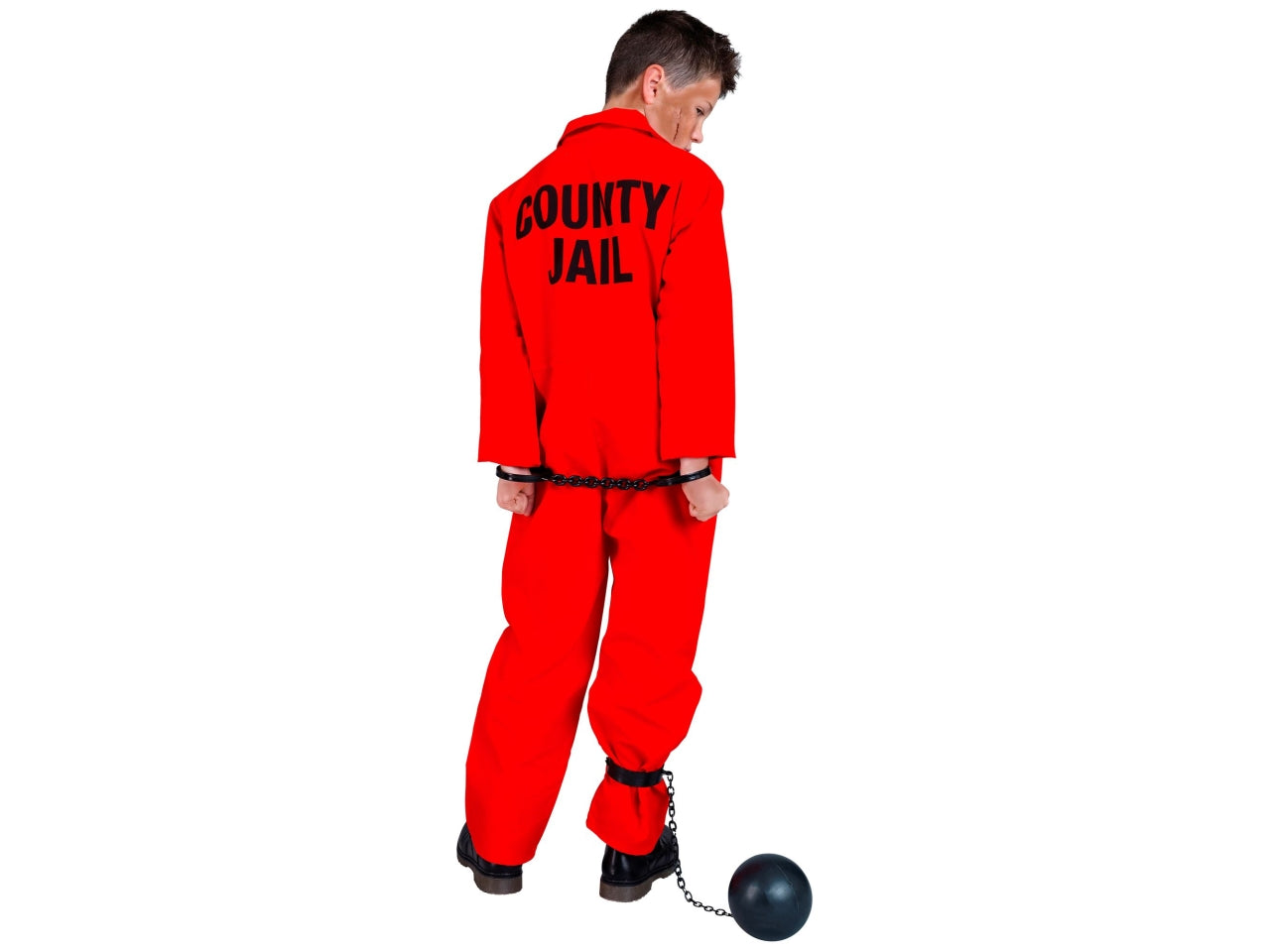 Costume carcerato 128cm 5-7anni