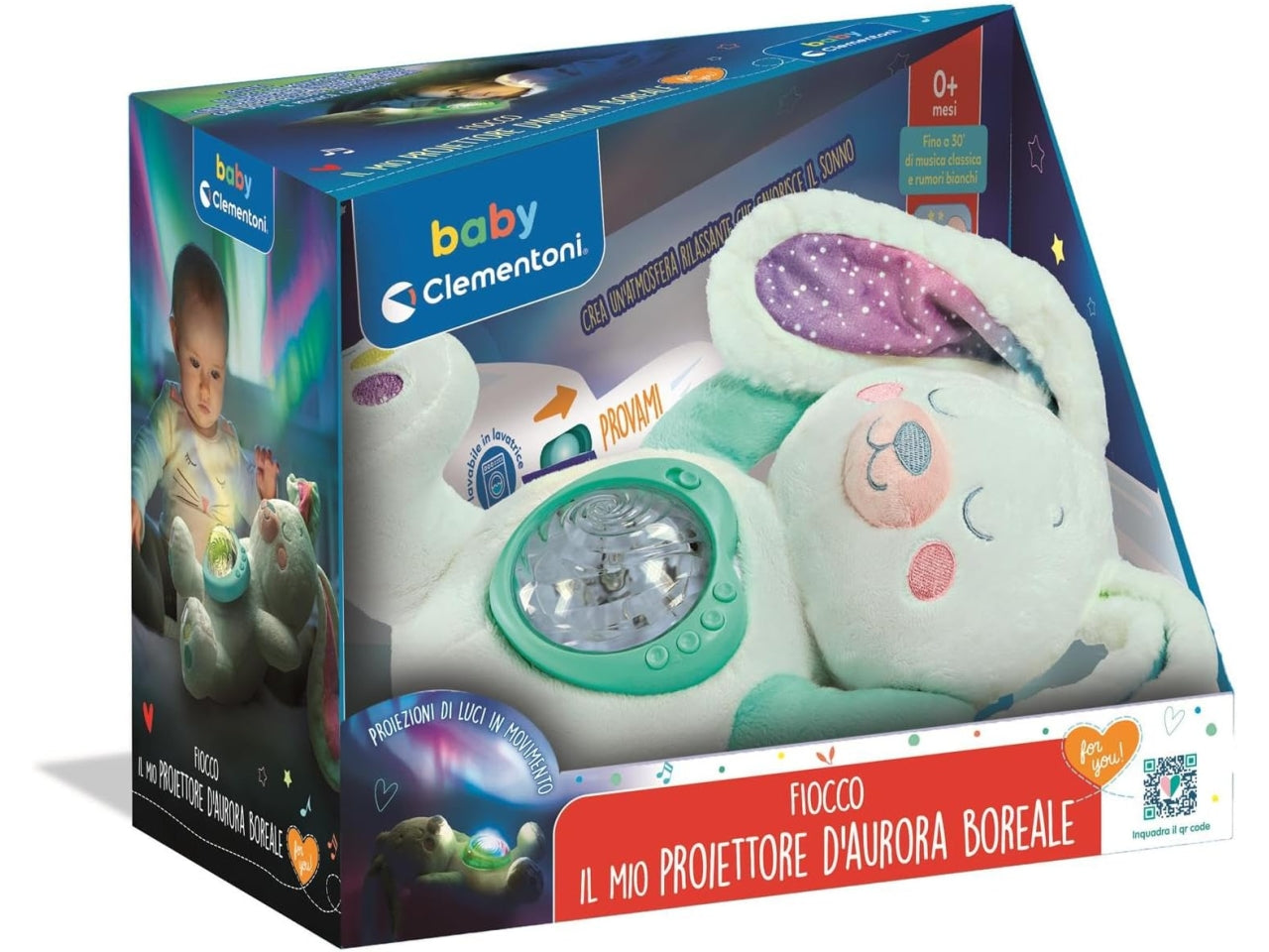 Baby Clementoni for you Fiocco il mio proiettore d' aurora borea