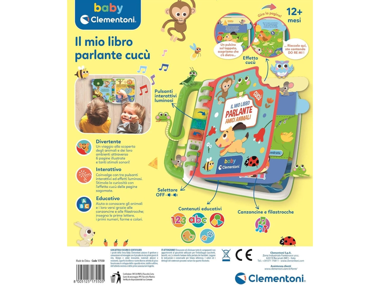 Baby Clementoni Il mio libro parlante cucu