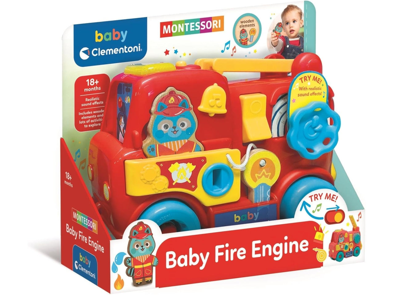 Baby Clementoni Montessori baby fire truck
