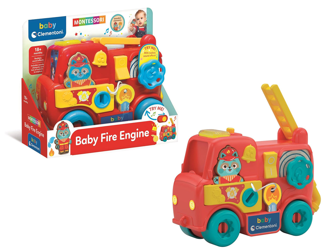 Baby Clementoni Montessori baby fire truck
