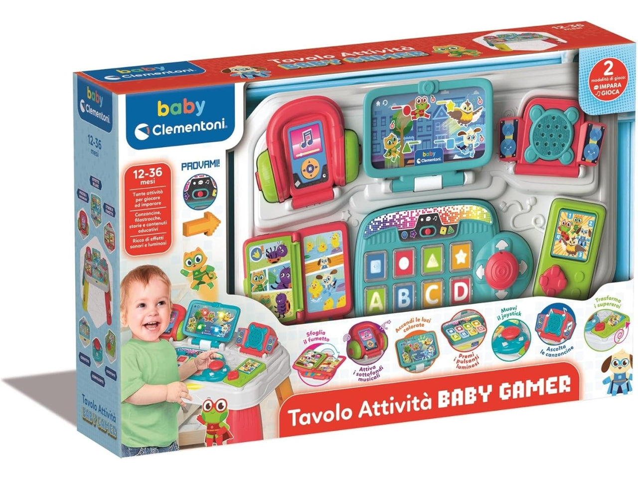 Baby Clementoni tavolo attivitÃ  baby gamer