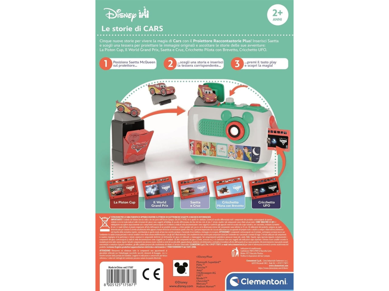 Disney baby ricarica per proiettore Cars