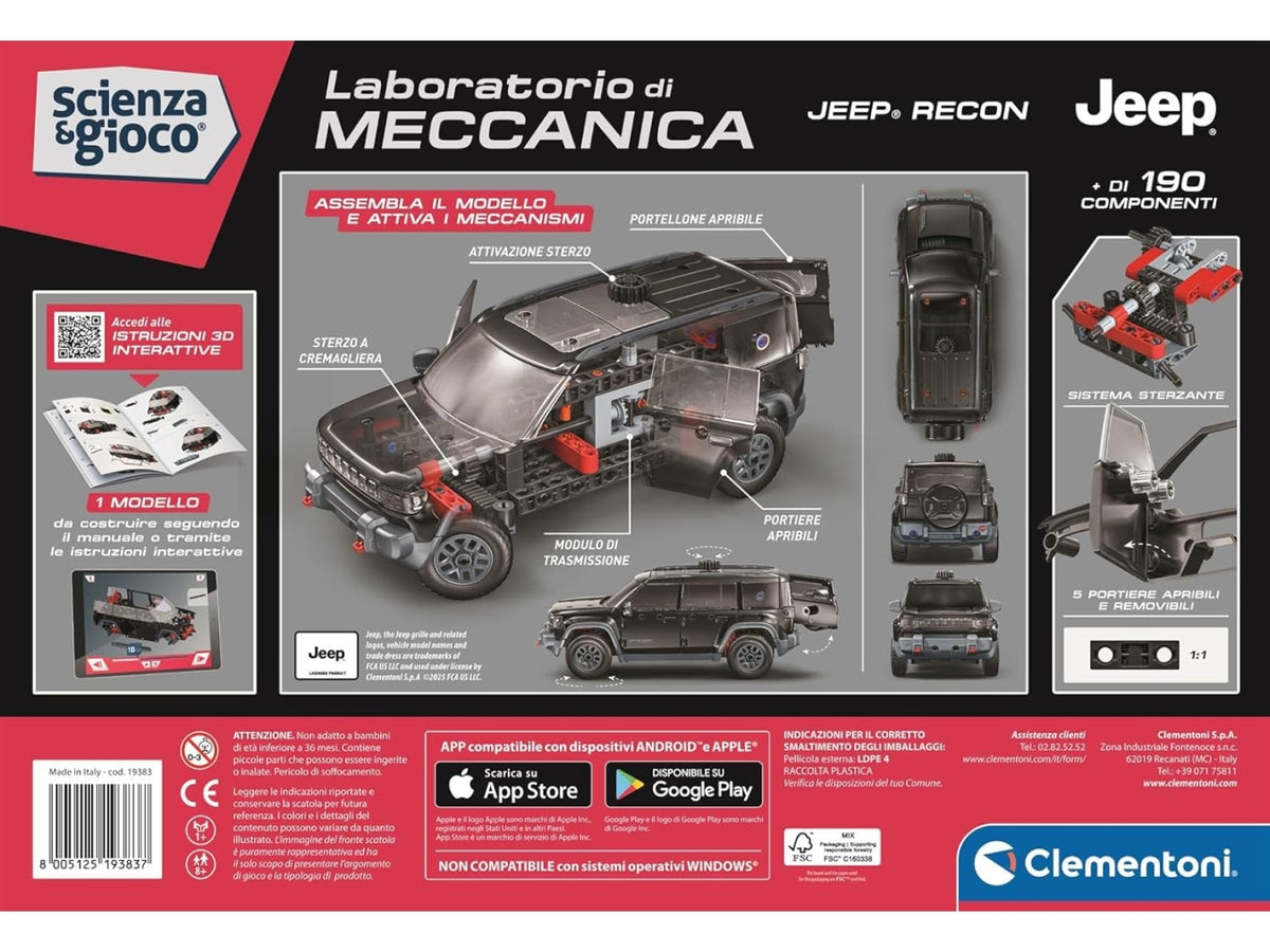 Clementoni Laboratorio meccanica Jeep Recon