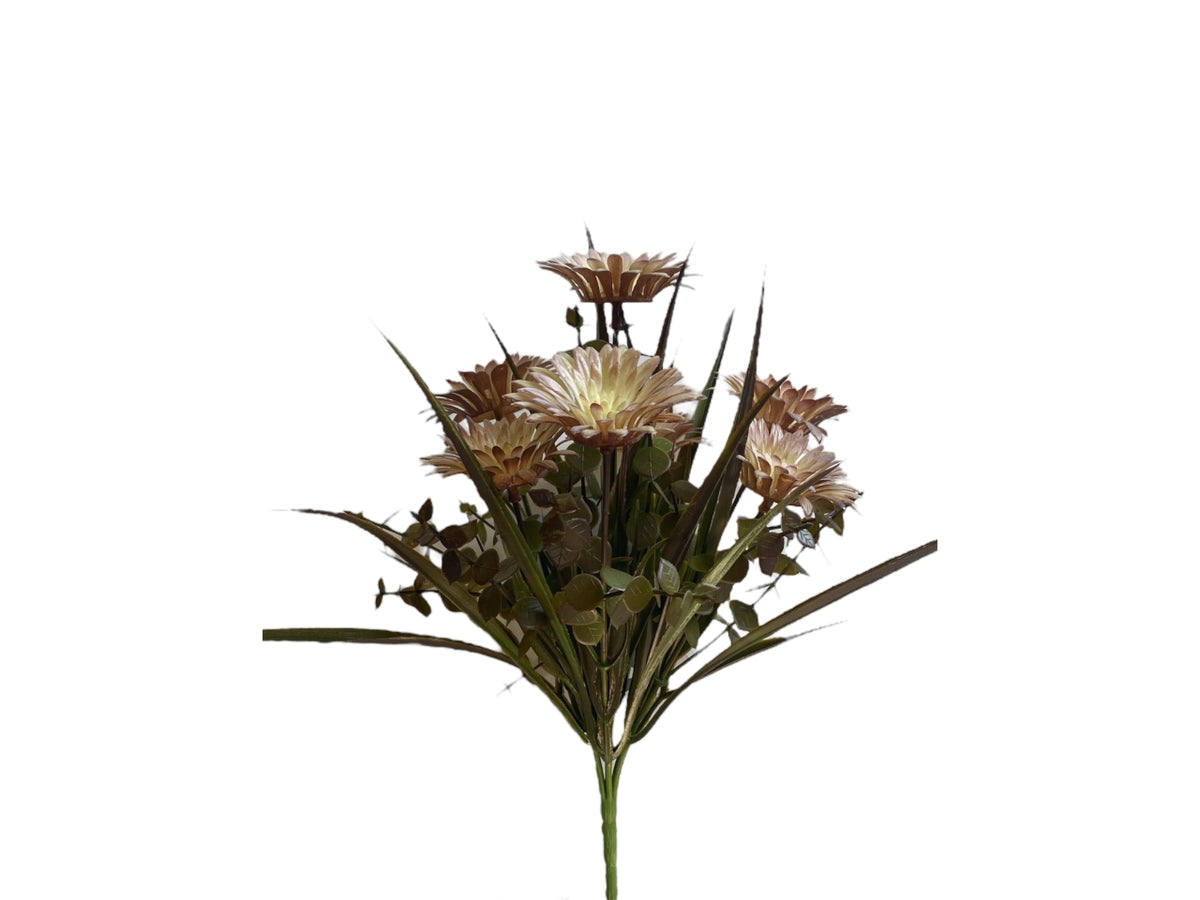 Mazzo succulenta 31cm arancione