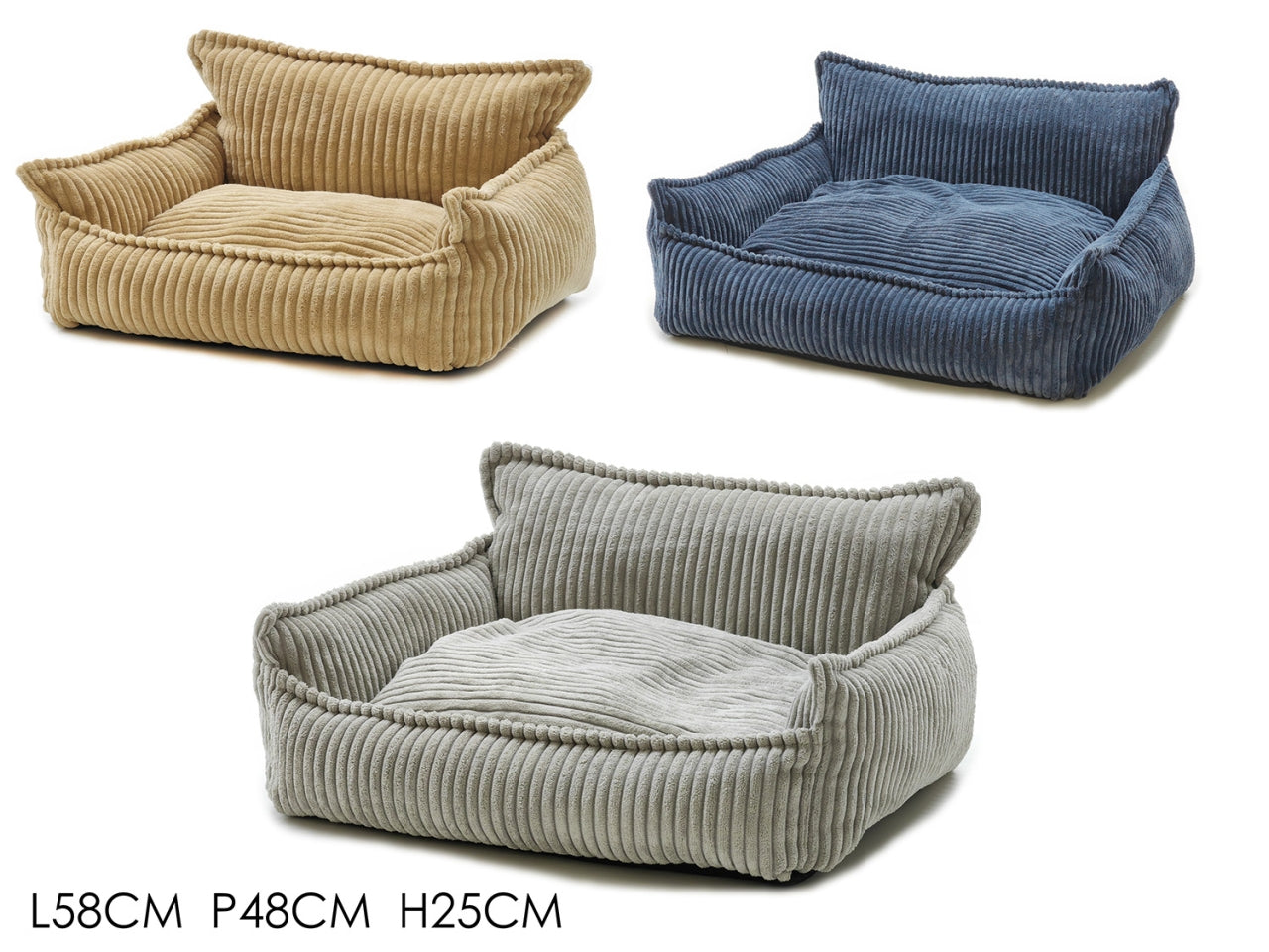 Cuccia rettangolare 58x48x25cm in 3 assortimenti 795629