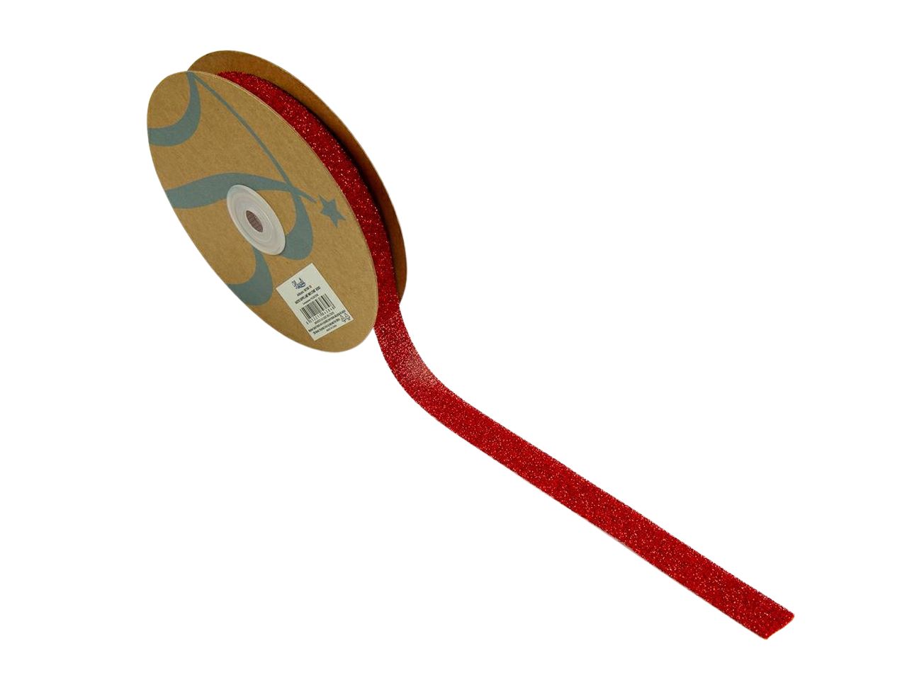 Nastro doppio lamÃ© 15mmx10mt rosso