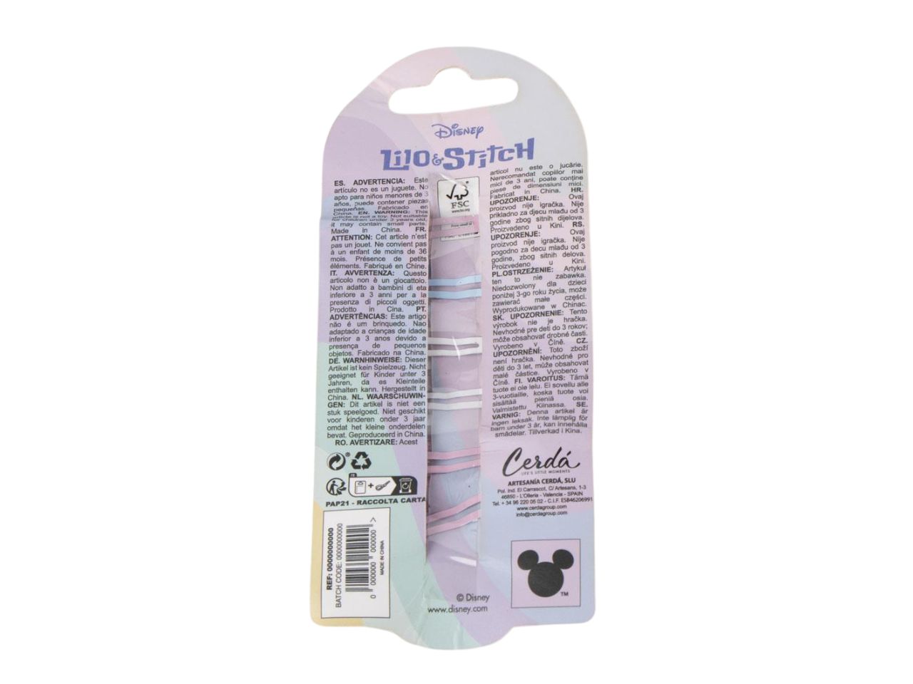 Stitch clips per capelli set da 6 clips