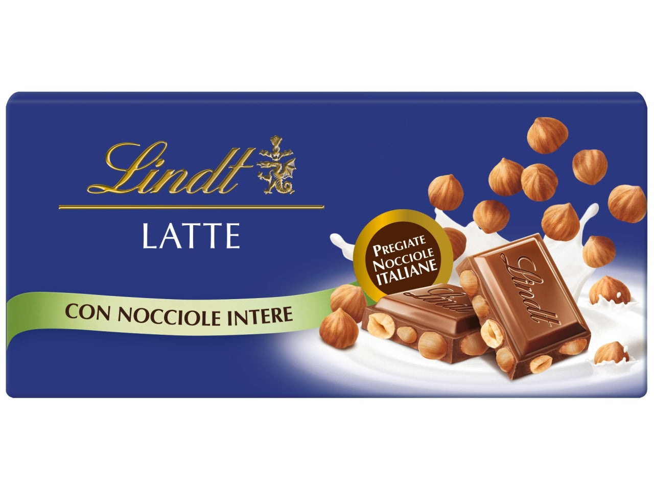 Lindt tavoletta al latte con nocciole intere 100gr