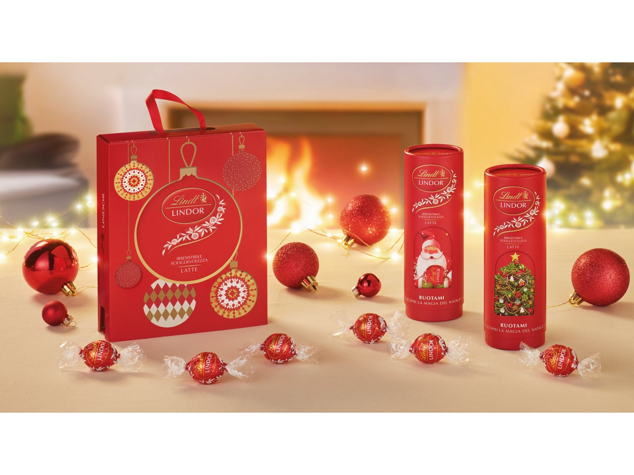 Lindt tubo natale lindor 75gr