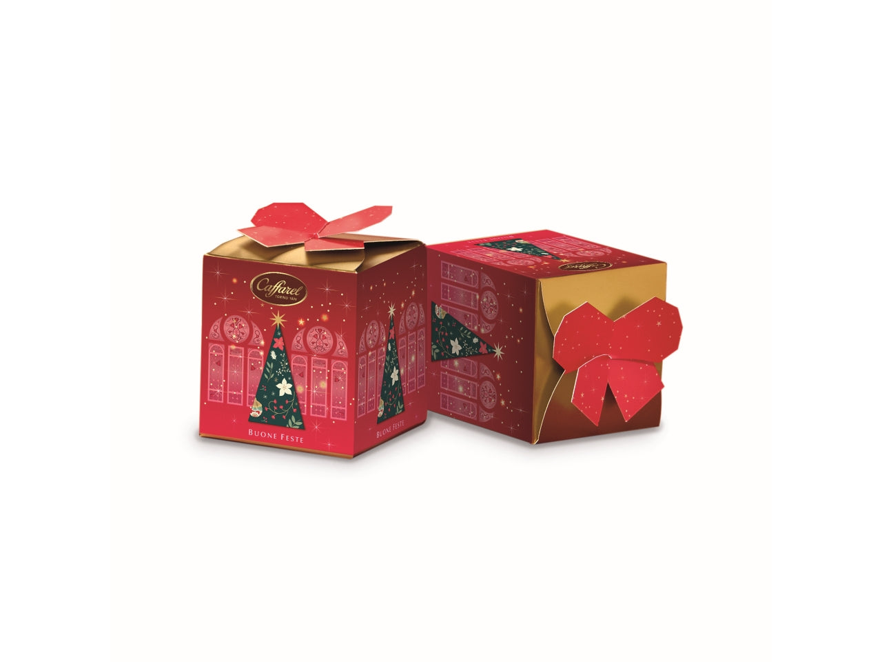 Caffarel scatola cubo natale 160gr