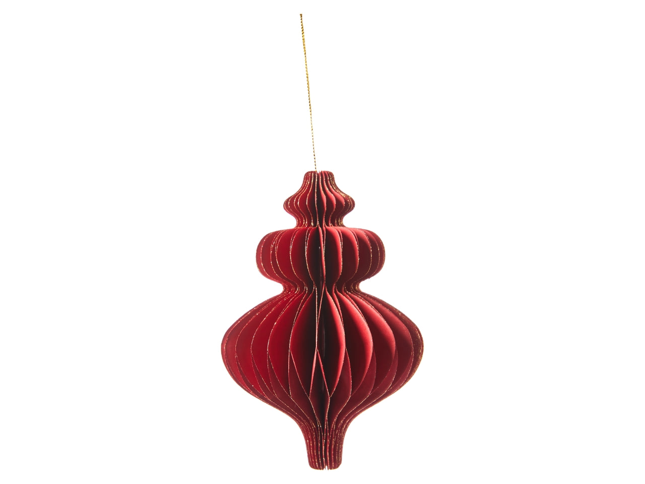 Appendino trottola in carta 15x10cm rosso
