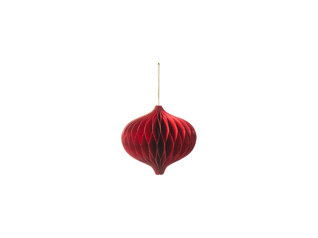 Appendino goccia in carta 10x11cm rosso