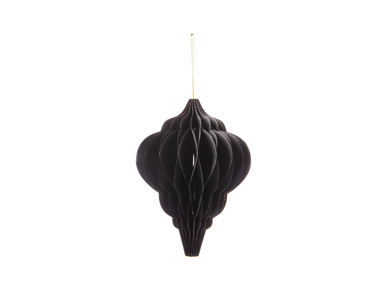 Appendino trottola in carta 20cm nero