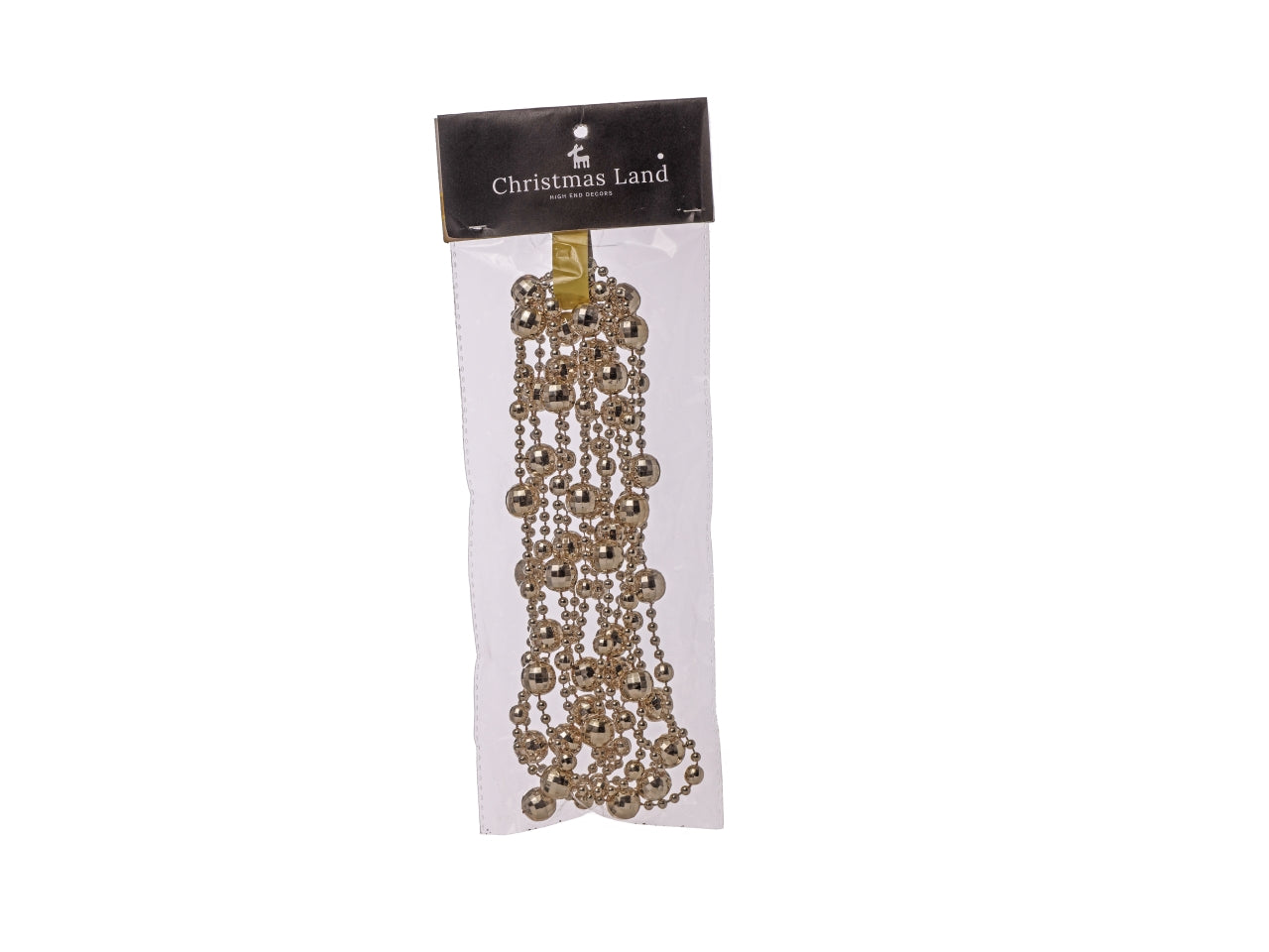 Ghirlanda perle diametro 14mmx2,7mt champagne