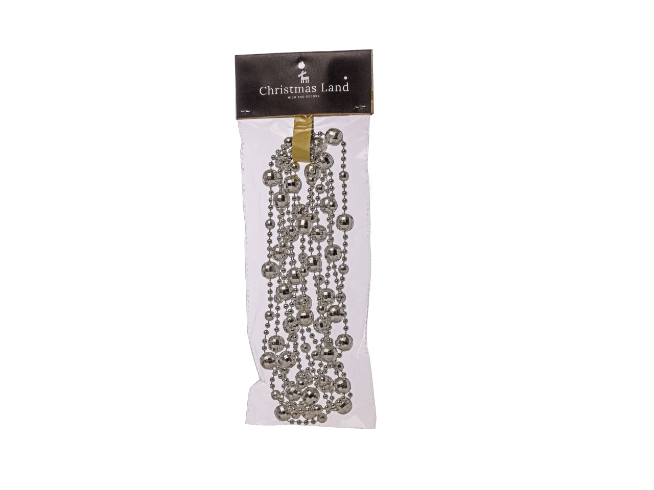 Ghirlanda perle diametro 14mmx2,7mt argento