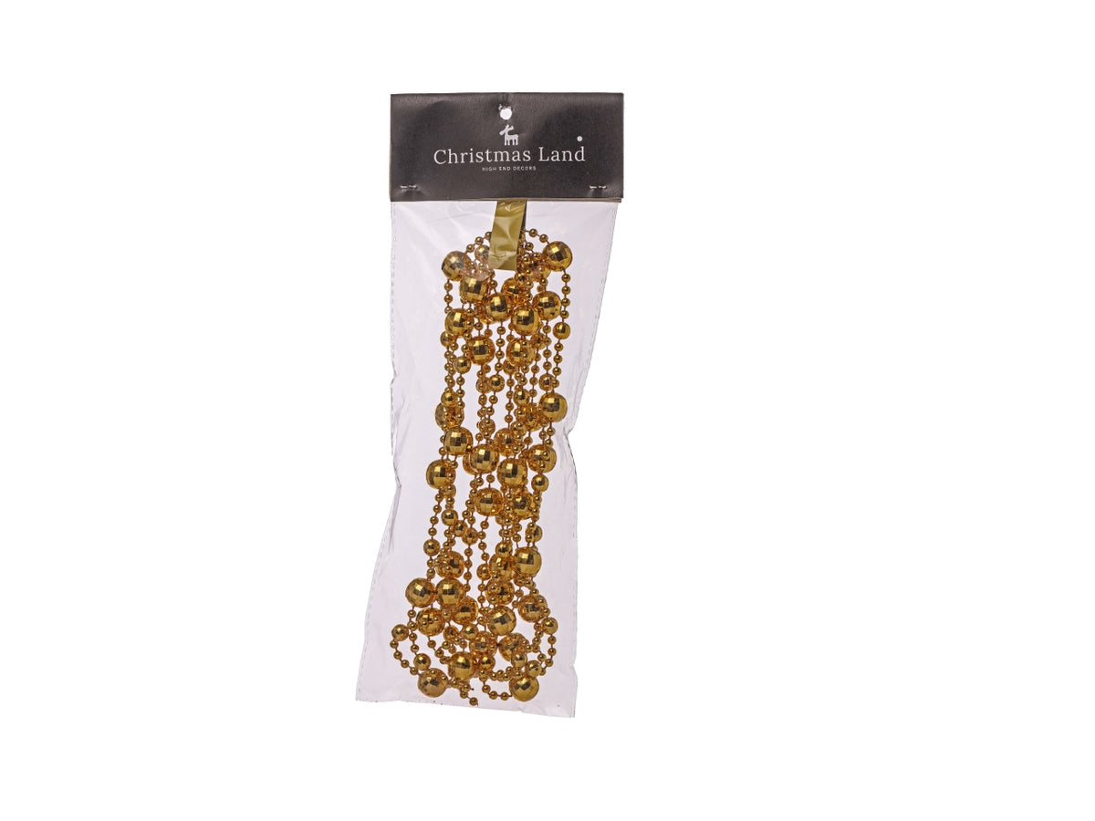 Ghirlanda perle diametro 14mmx2,7mt oro