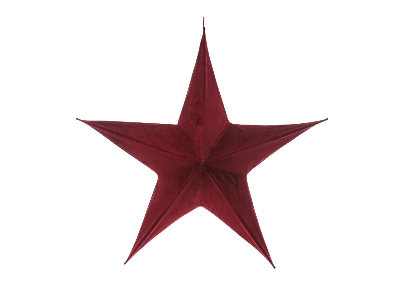 Appendino stella velluto 80cm bordeaux