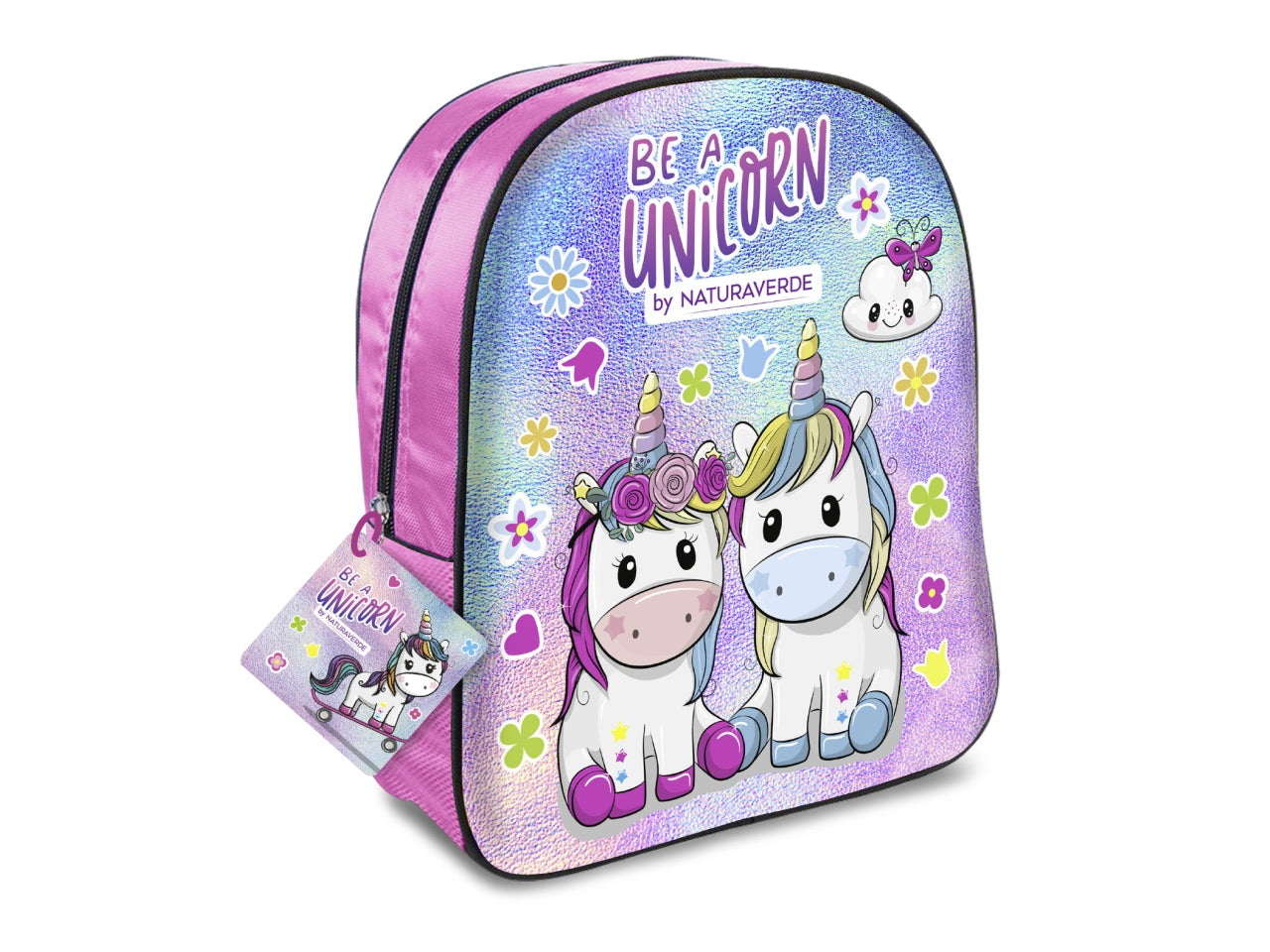 Be a unicorn zaino 3D con shampoo 100ml e bagnoschiuma 100ml
