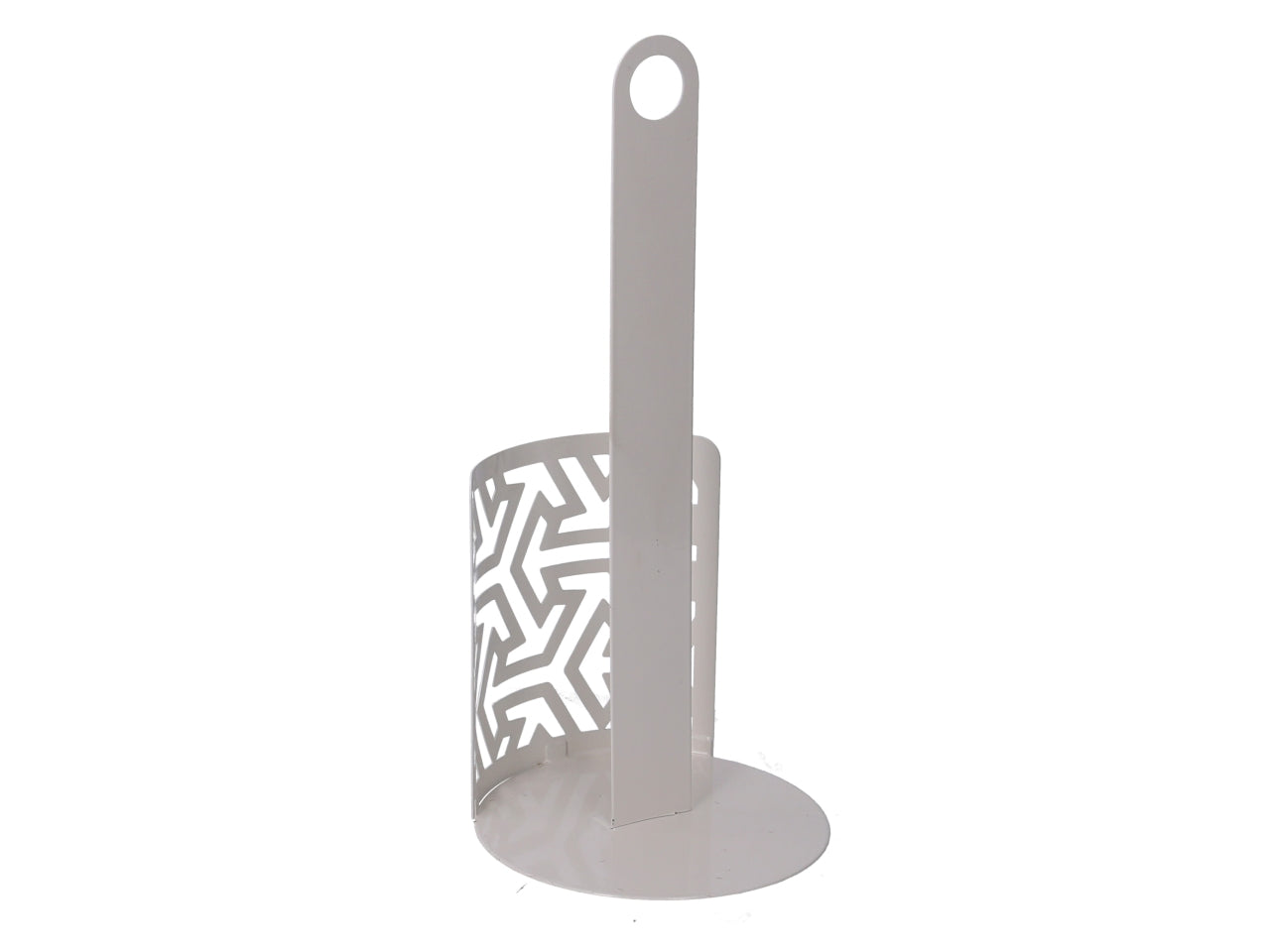 Portascottex in metallo frecce bianco tondo d.15xh.33cm
