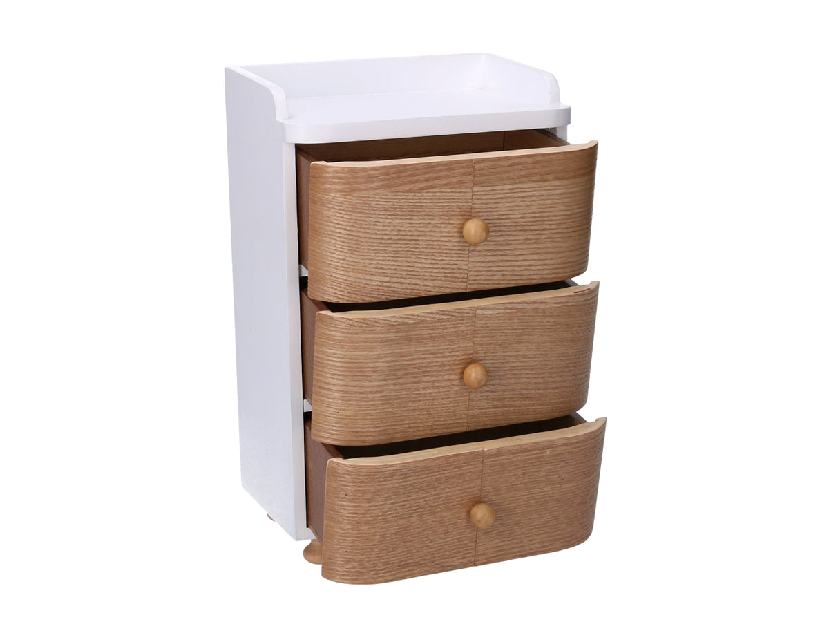 Portagioie in legno marrone 14,5x11,5xh.29,5cm