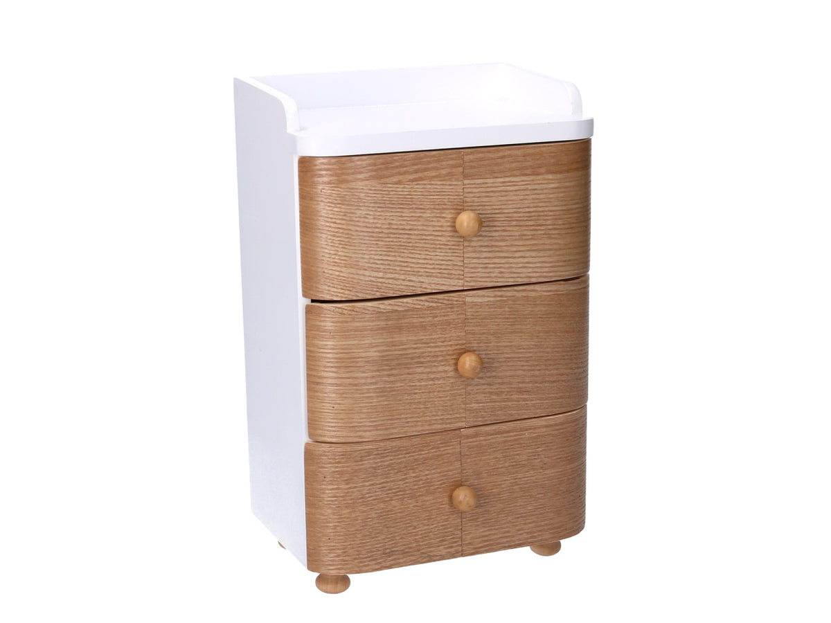 Portagioie in legno marrone 14,5x11,5xh.29,5cm