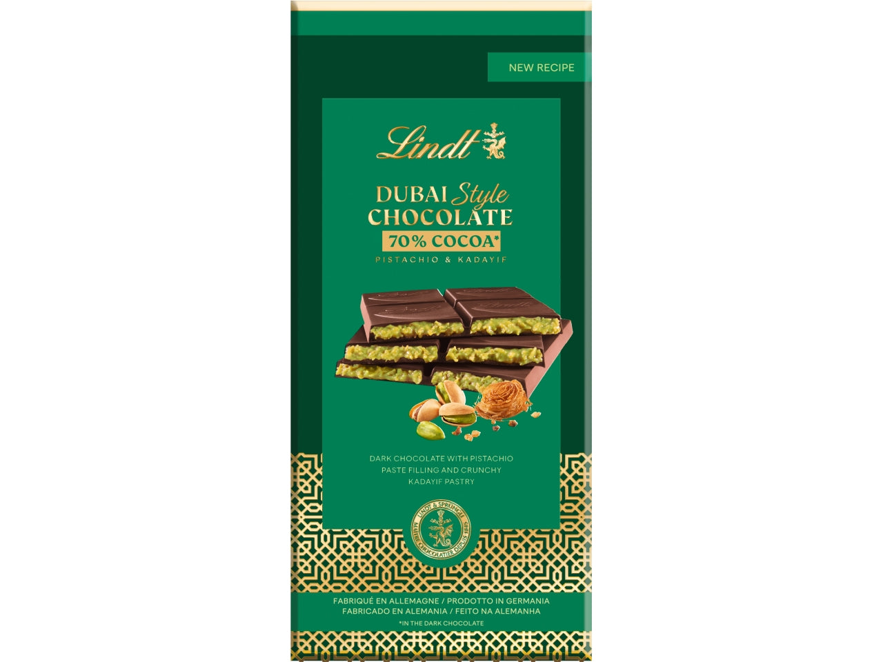 Lindt dubai style chocolate tavoletta fondente 150gr