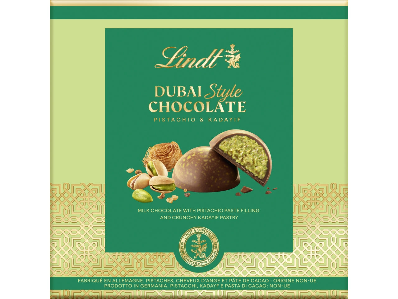 Lindt dubai style chocolate praline 90gr