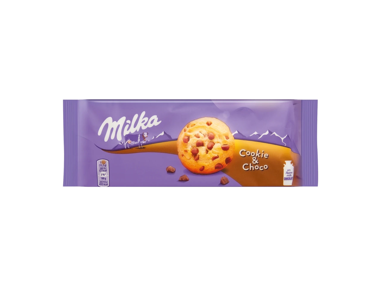 Milka biscotti choco chip cookie 135g