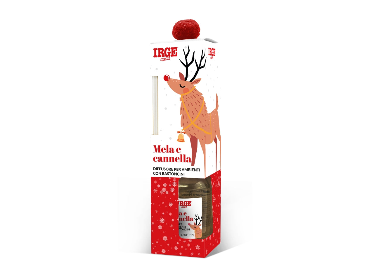 Diffusore pon pon con bacchette 100ml profumazioni assortite