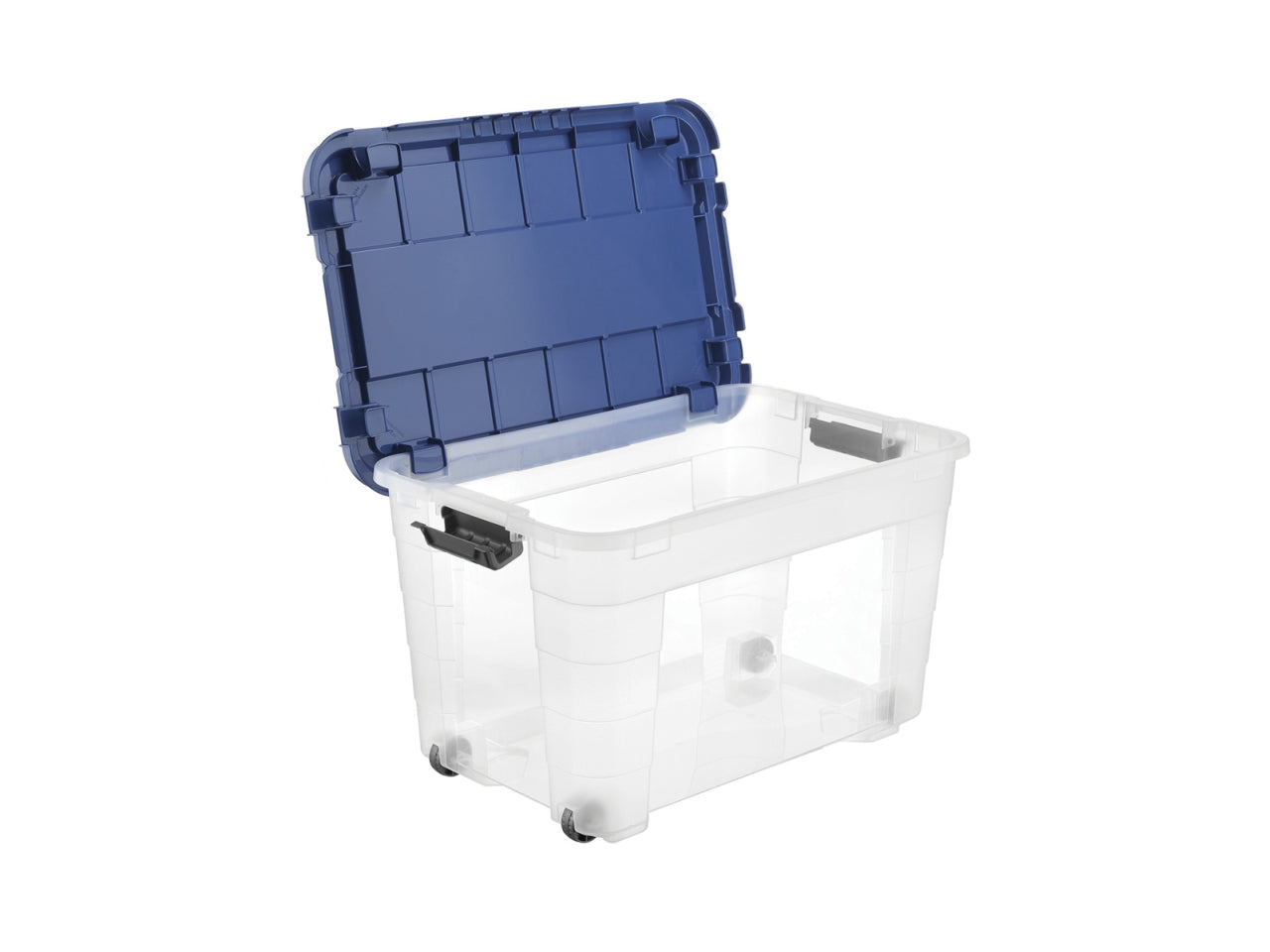 Box magic 4up 40 con coperchio e ruote colore trasparente e oceano$