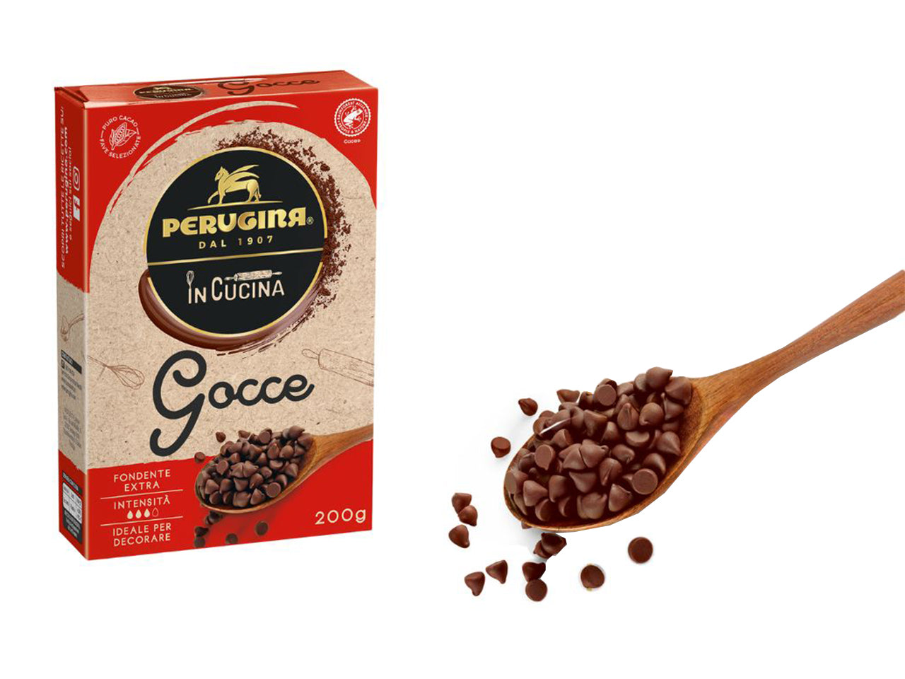 Perugina gocce di cioccolato fondente 200gr$