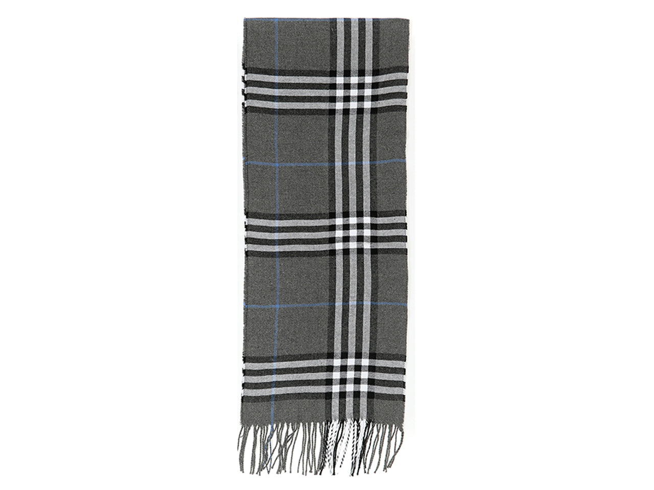 Lumberjack sciarpa 175x35cm 50% lana e 50% poliestere a quadri grigio