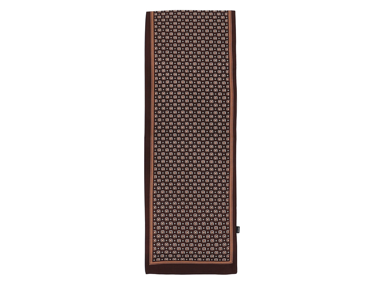 Lumberjack sciarpa 100%165x28cm in seta 100% a fantasia marrone