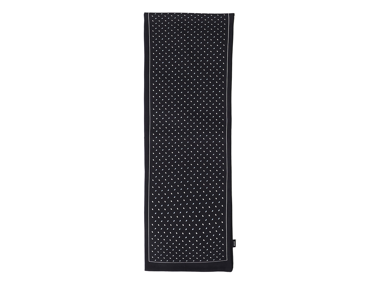 Lumberjack sciarpa 100%165x28cm in seta 100% a fantasia nero